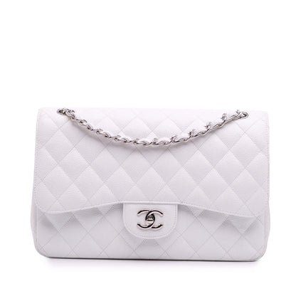 Chanel Gabrielle Caviar White Shoulder Bag Style 4