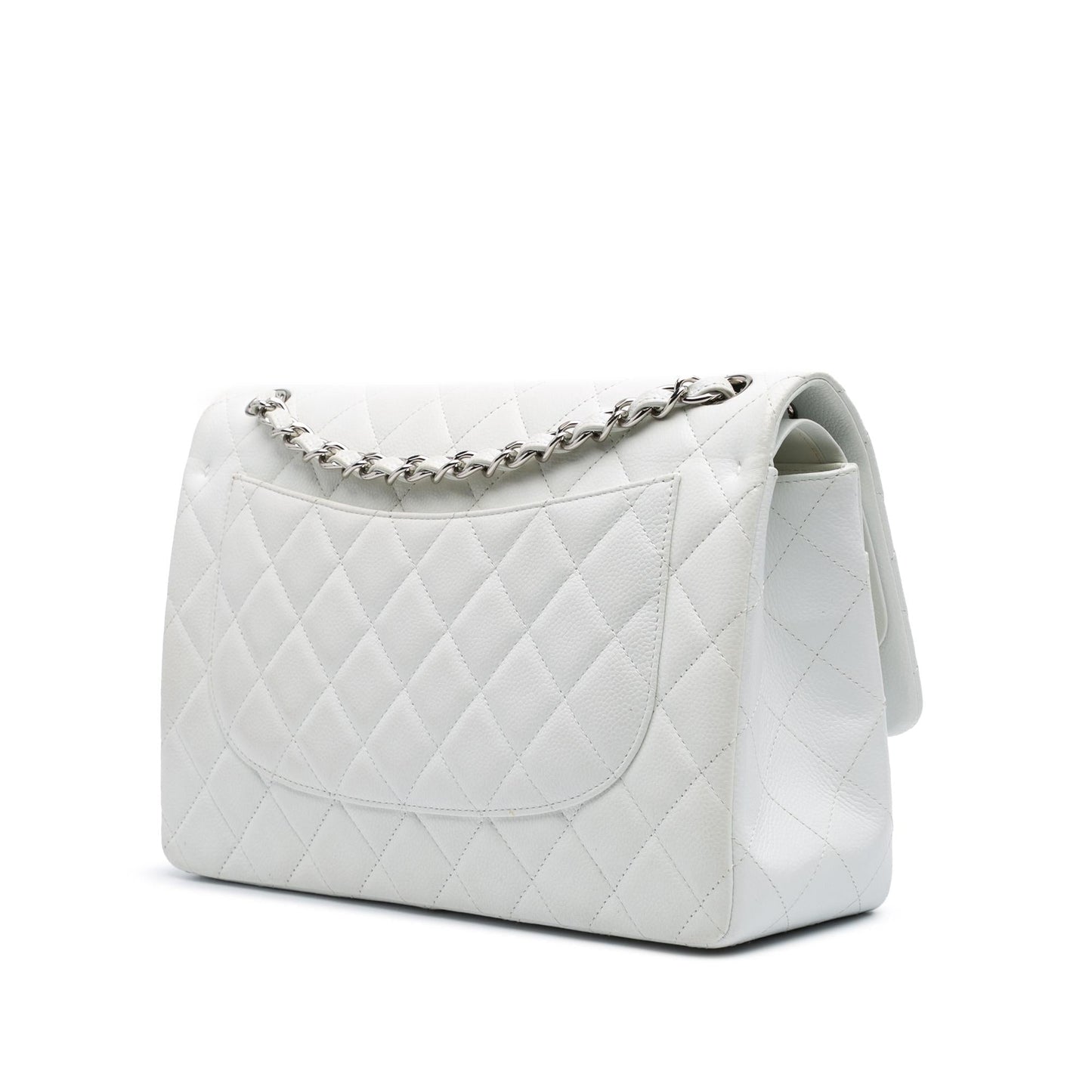 Chanel Gabrielle Caviar White Shoulder Bag Style 5