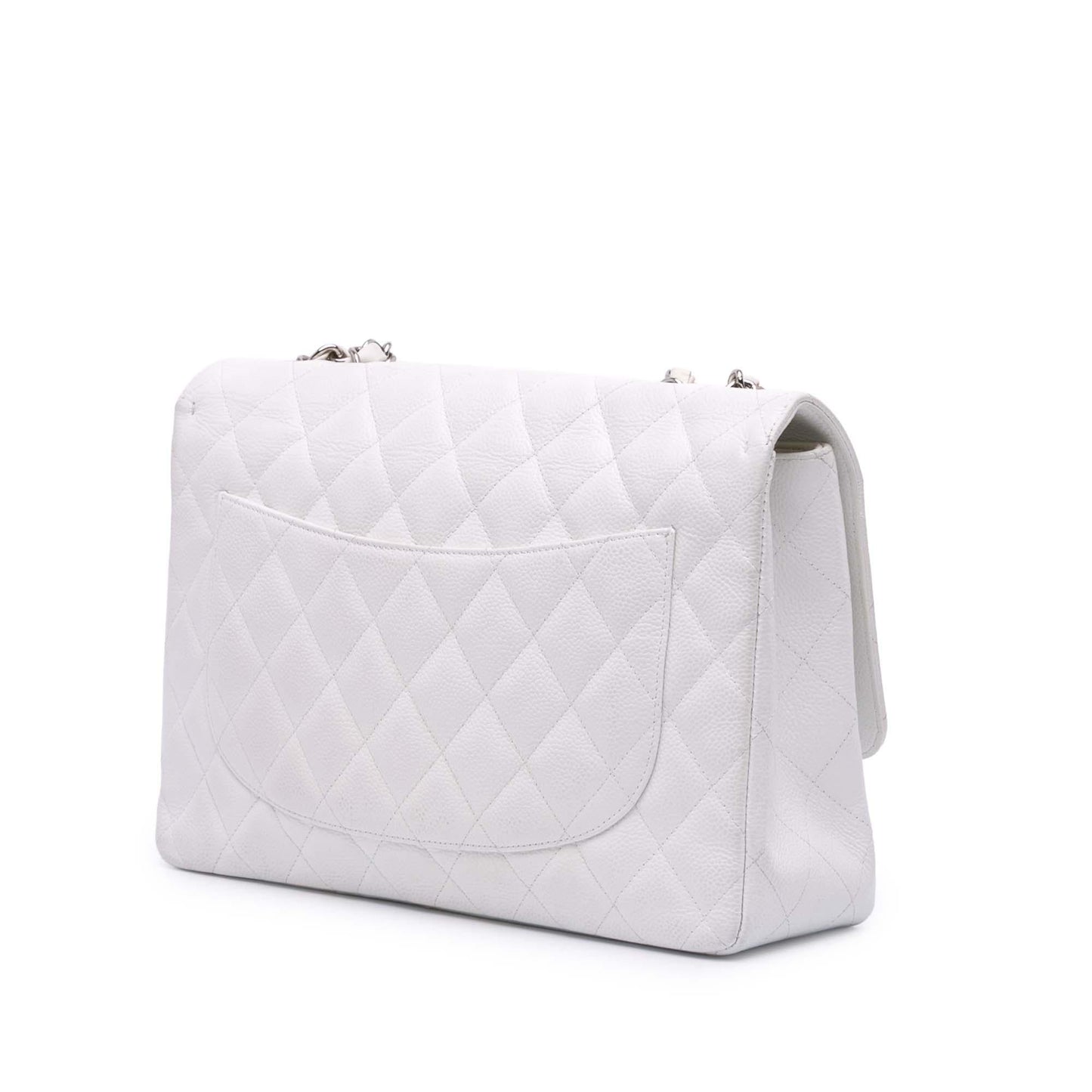 Chanel Gabrielle Caviar White Shoulder Bag Caviar