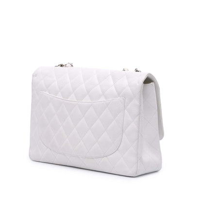 Chanel Gabrielle Caviar White Shoulder Bag Caviar