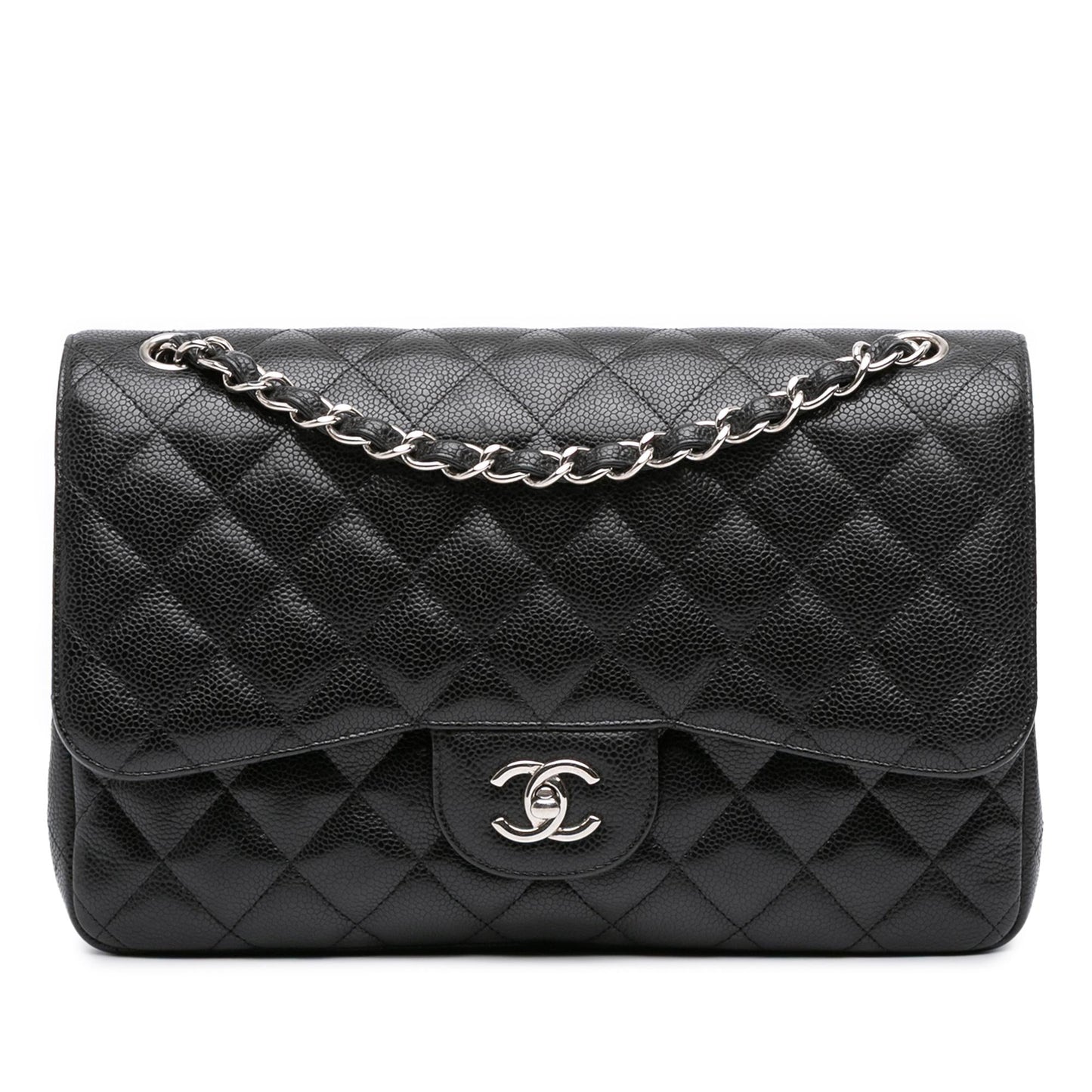 Chanel Gabrielle Caviar Black Shoulder Bag Caviar