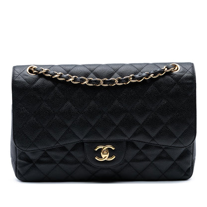 Chanel Gabrielle Caviar Black Shoulder Bag