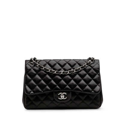 Chanel Gabrielle Lambskin Black Shoulder Bag Style 64