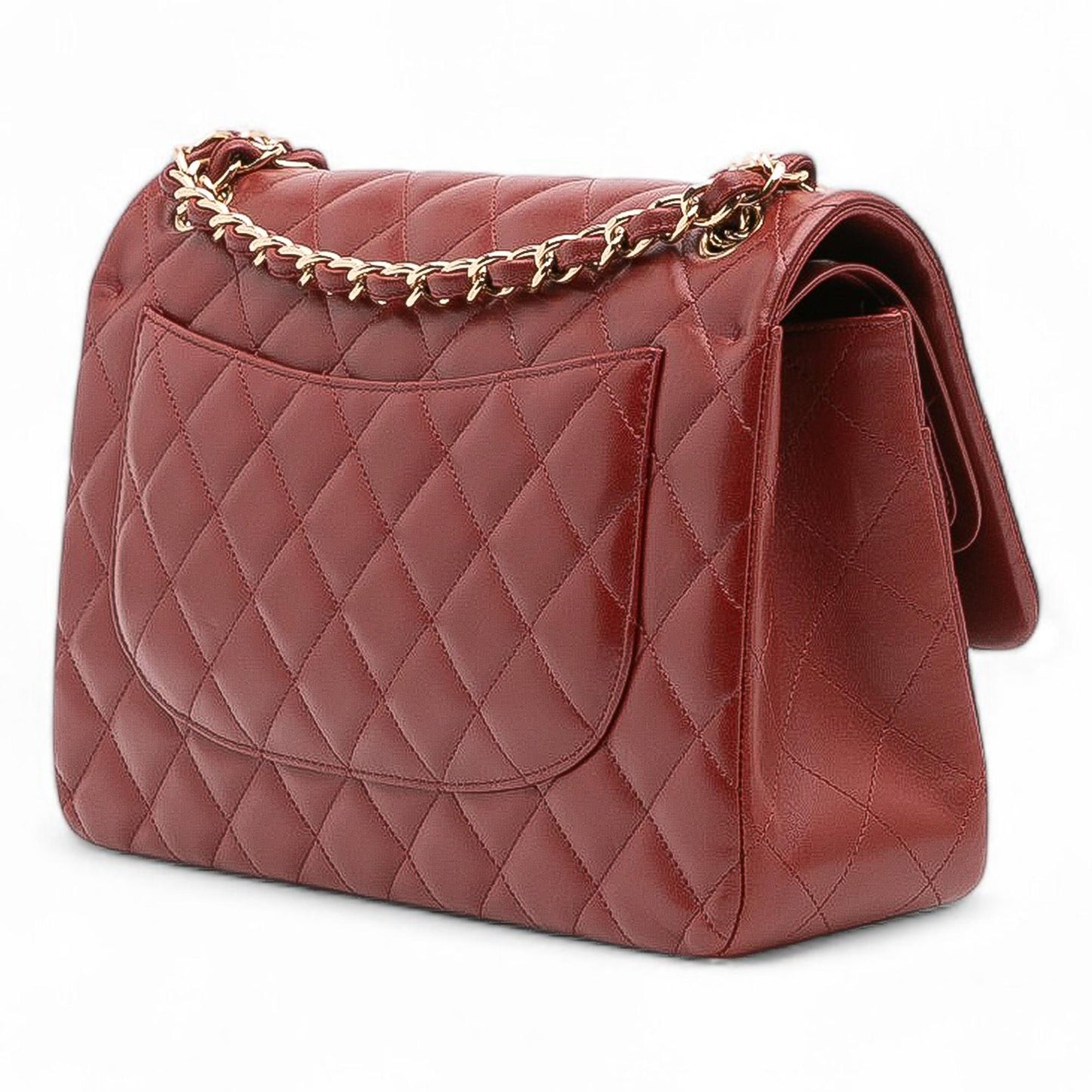 Chanel Gabrielle Lambskin Red Shoulder Bag Style 12