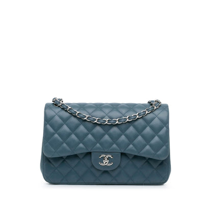 Chanel Gabrielle Lambskin Blue Shoulder Bag Style 5