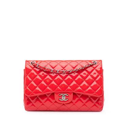 Chanel Gabrielle Patent Leather Red Shoulder Bag Style 2