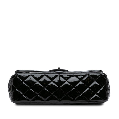Chanel Gabrielle Patent Leather Black Shoulder Bag Style 10