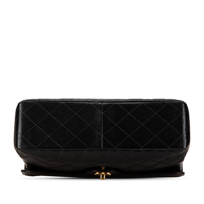 Chanel Gabrielle Lambskin Black Shoulder Bag Style 74