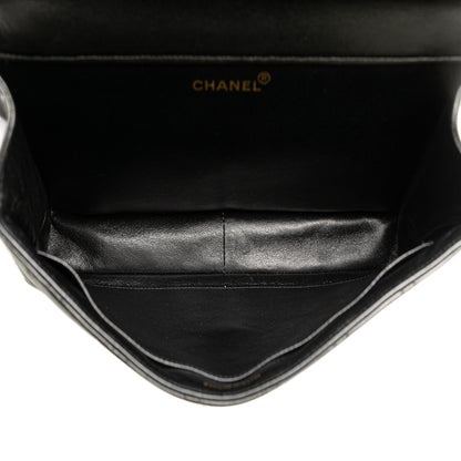 Chanel Gabrielle Lambskin Black Shoulder Bag Style 74