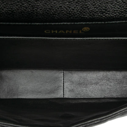 Chanel Jumbo Quilted Caviar Double Sided Flap