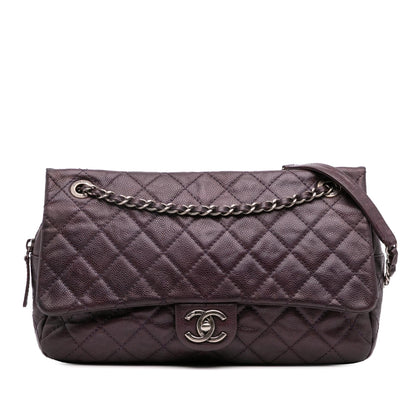 Chanel Gabrielle Caviar Tan Shoulder Bag Style 2