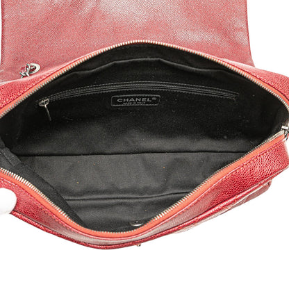 Chanel Gabrielle Caviar Red Shoulder Bag Caviar