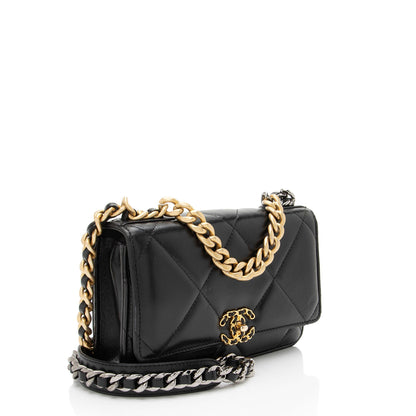 Chanel Lambskin 19 Wallet On Chain