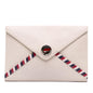 Chanel Gabrielle Lambskin White Shoulder Bag Style 10