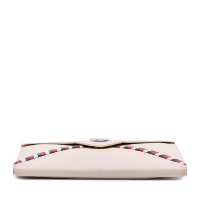 Chanel Gabrielle Lambskin White Shoulder Bag Style 6