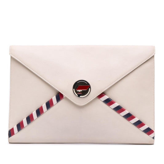 Chanel Gabrielle Lambskin White Shoulder Bag Style 6
