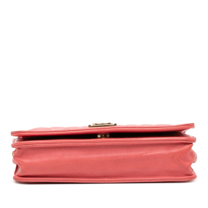 Chanel Boy Lambskin Pink Crossbody
