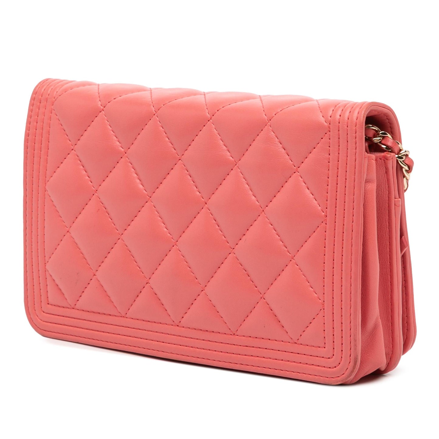 Chanel Boy Lambskin Pink Crossbody