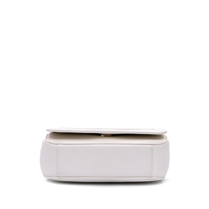 Chanel Gabrielle Lambskin White Shoulder Bag Style 5