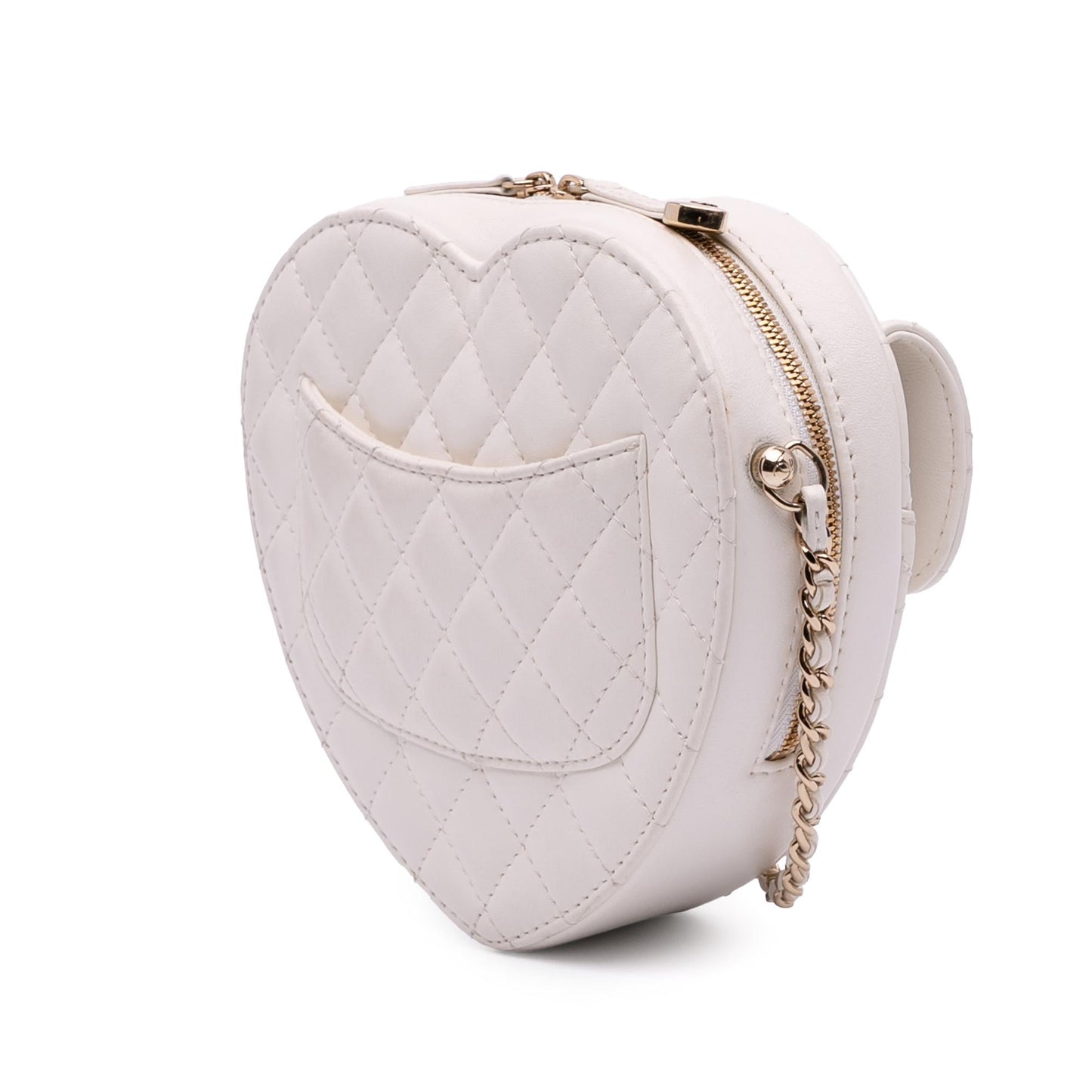 Chanel Lambskin Cc In Love Heart Crossbody