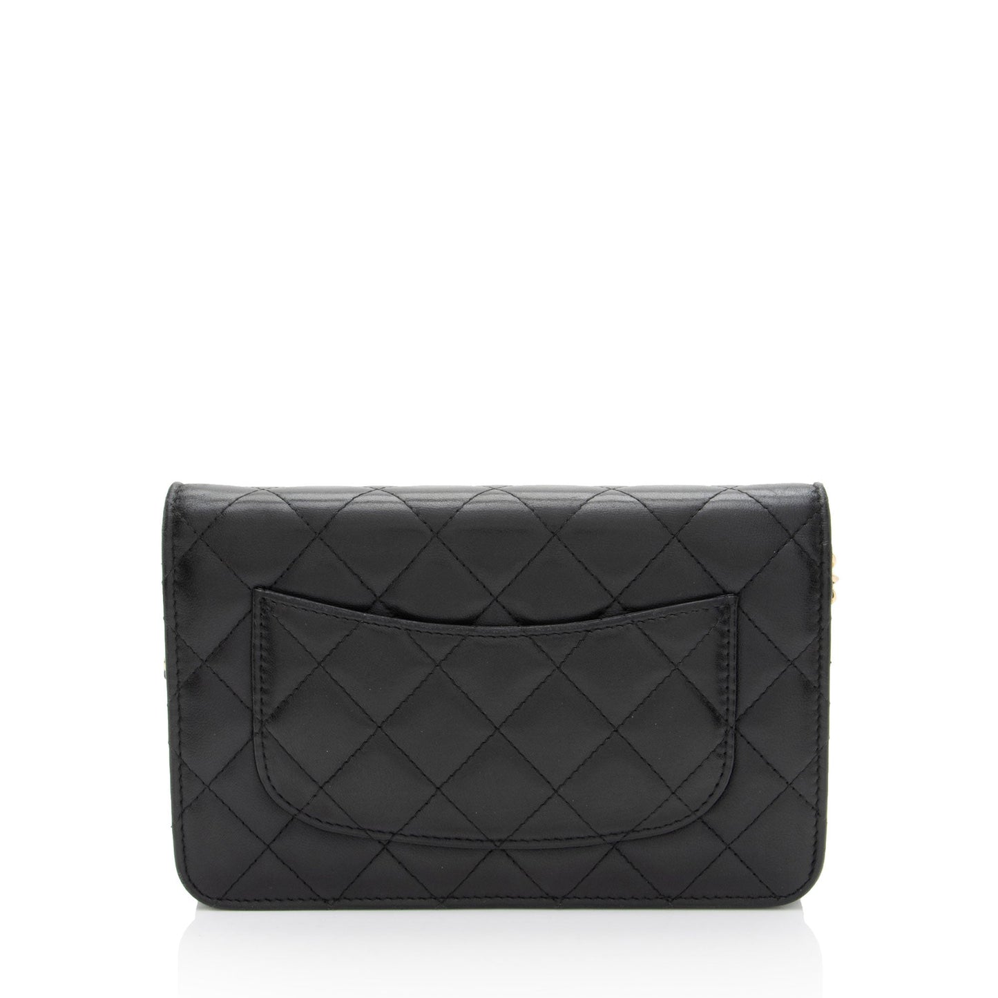 Chanel Lambskin Classic Wallet On Chain