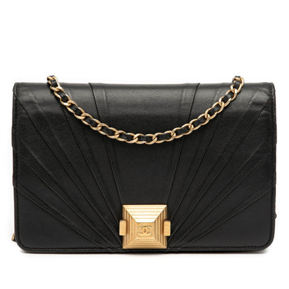 Chanel Lambskin Pyramid Wallet On Chain