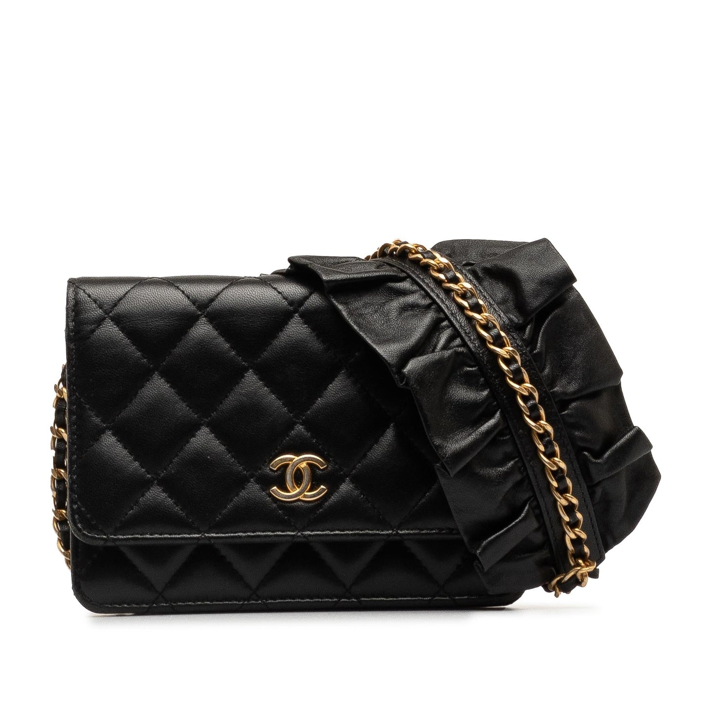 Chanel Gabrielle Lambskin Black Crossbody Style 6