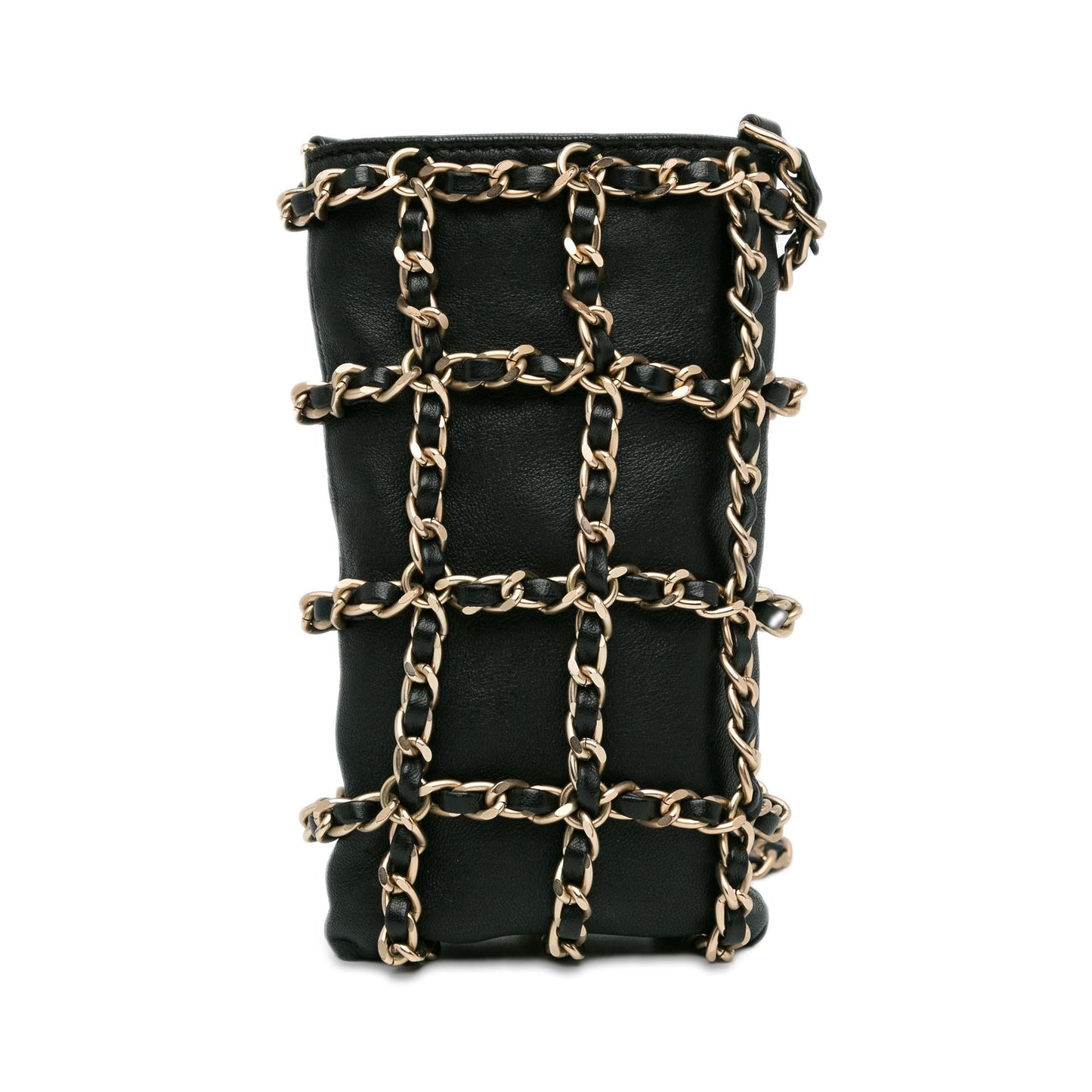 Chanel Gabrielle Lambskin Black Shoulder Bag Style 75