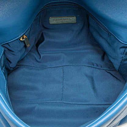 Chanel Gabrielle Lambskin Blue Shoulder Bag Style 8