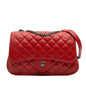 Chanel Large Quilted Lambskin Natural Cc Flap