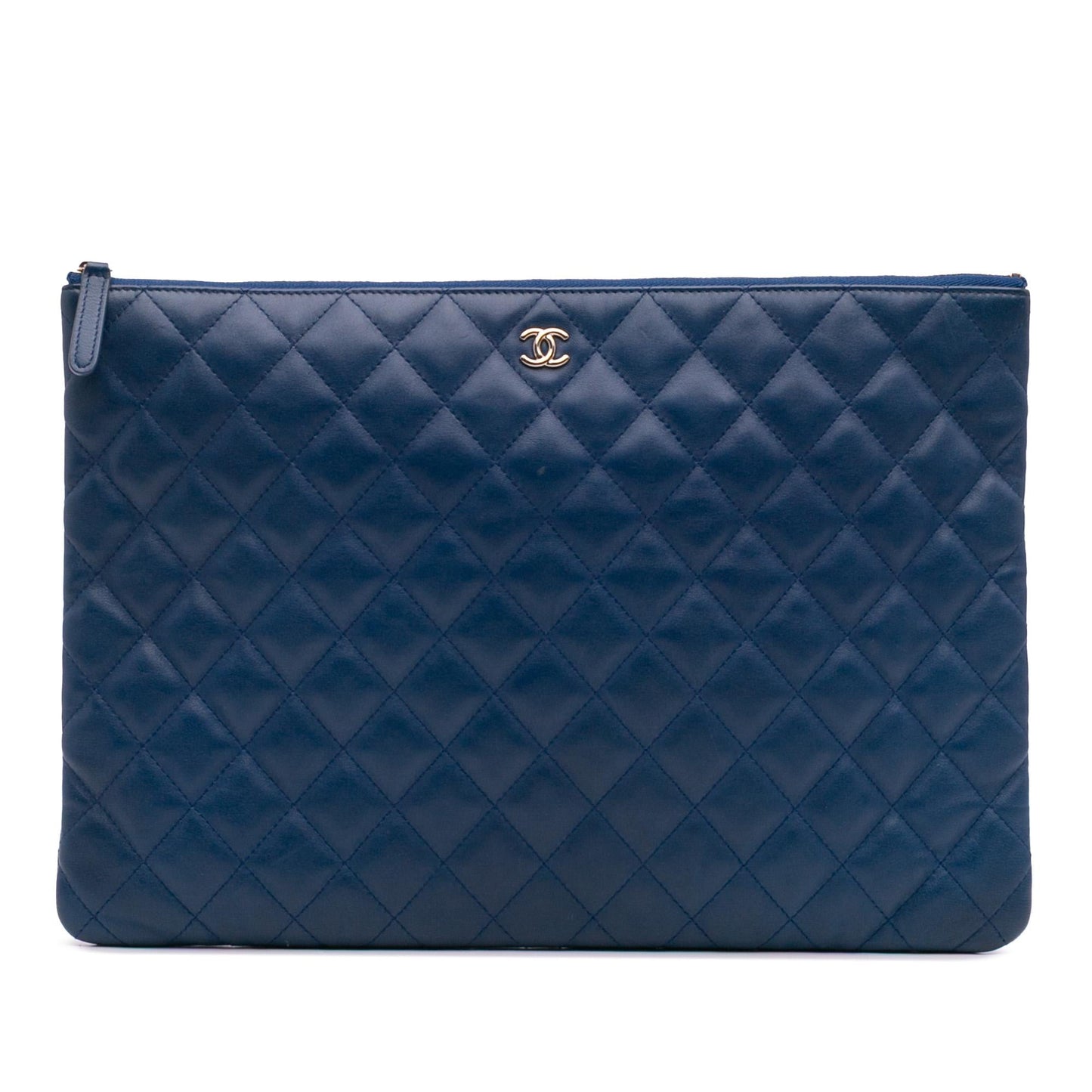 Chanel Gabrielle Lambskin Blue Shoulder Bag Lambskin