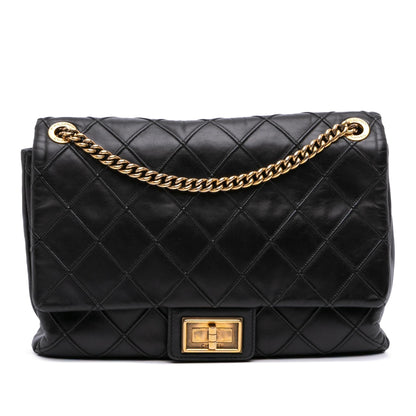 Chanel Large Reissue 2 55 Diamond Debossed Calfskin Cosmos Flap