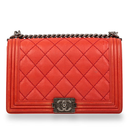 Chanel Double Stitch Boy Bag - Large