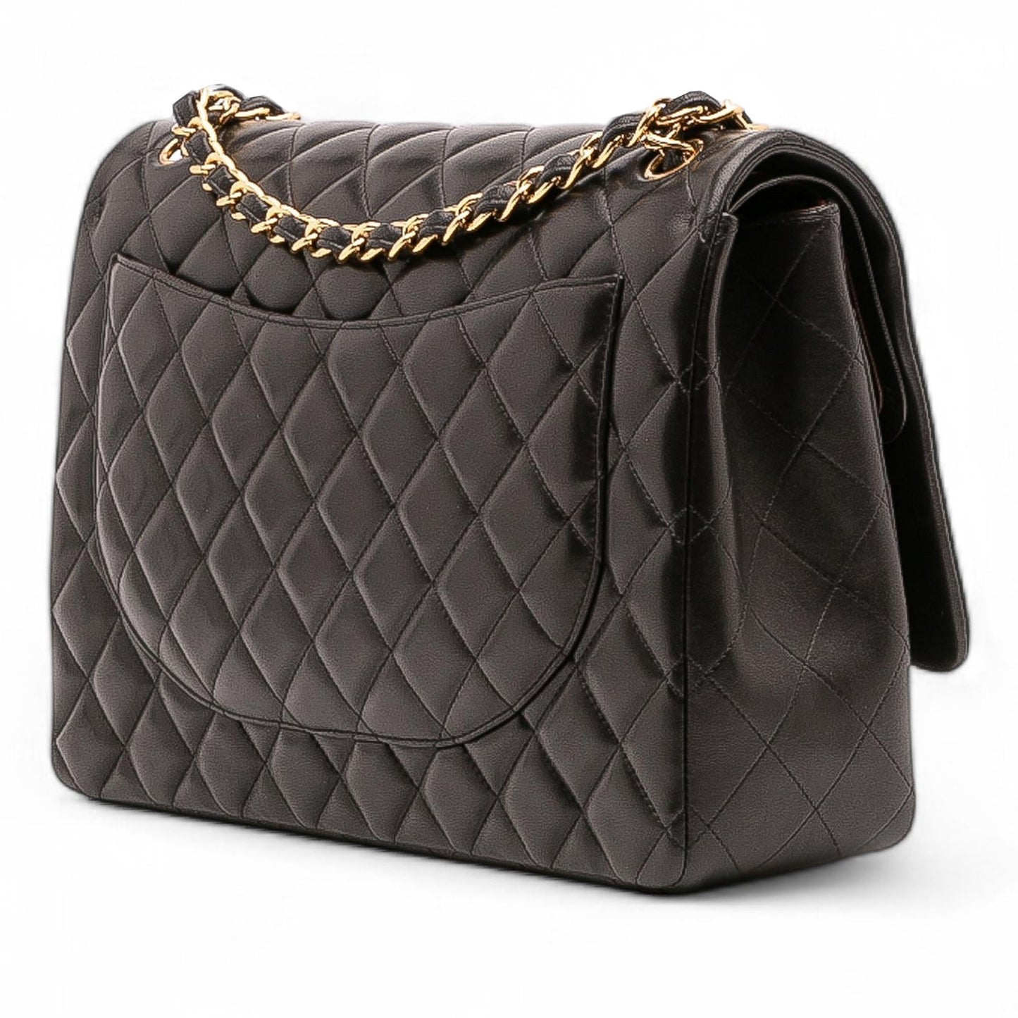 Chanel Gabrielle Lambskin Black Shoulder Bag Style 42
