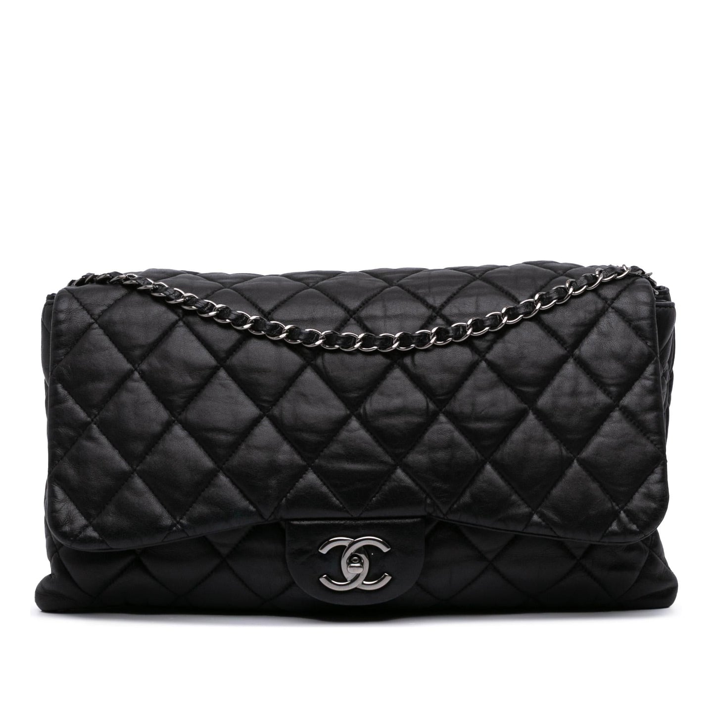 Chanel Maxi Quilted Lambskin 3 Flap