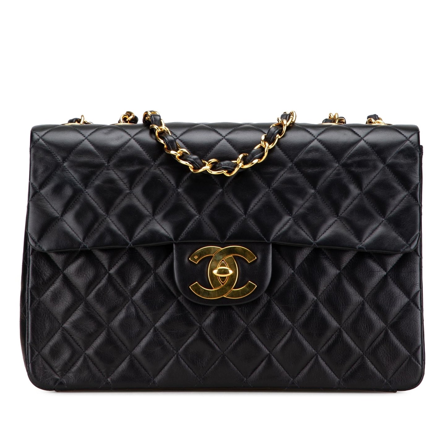 Chanel Gabrielle Lambskin Black Shoulder Bag Style 34
