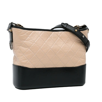 Chanel Gabrielle Lambskin Black Crossbody Lambskin