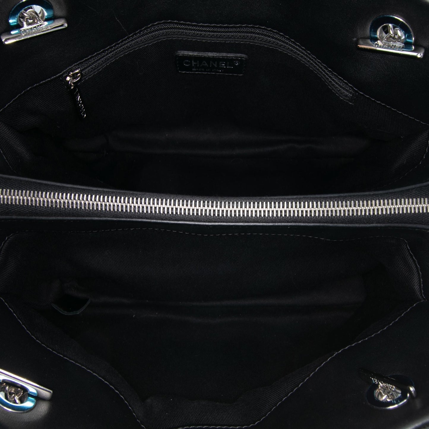 Chanel Medium Cc Patent Soft Shopper Tote