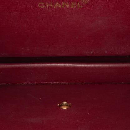 Chanel Medium Cc Quilted Lambskin Half Single Flap