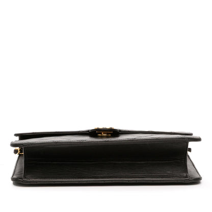 Chanel Gabrielle Lambskin Black Shoulder Bag Style 12