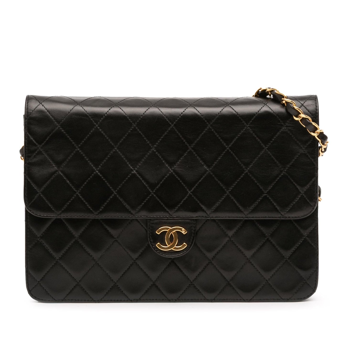 Chanel Gabrielle Lambskin Black Shoulder Bag Style 12