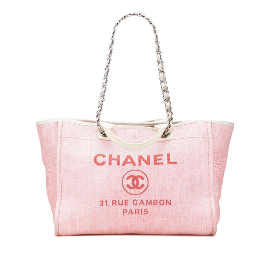 Chanel Medium Canvas Deauville Satchel