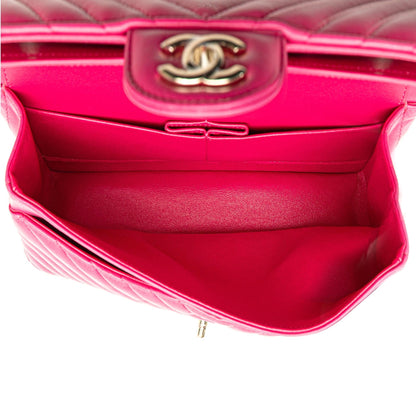 Chanel Gabrielle Lambskin Pink Shoulder Bag Style 15