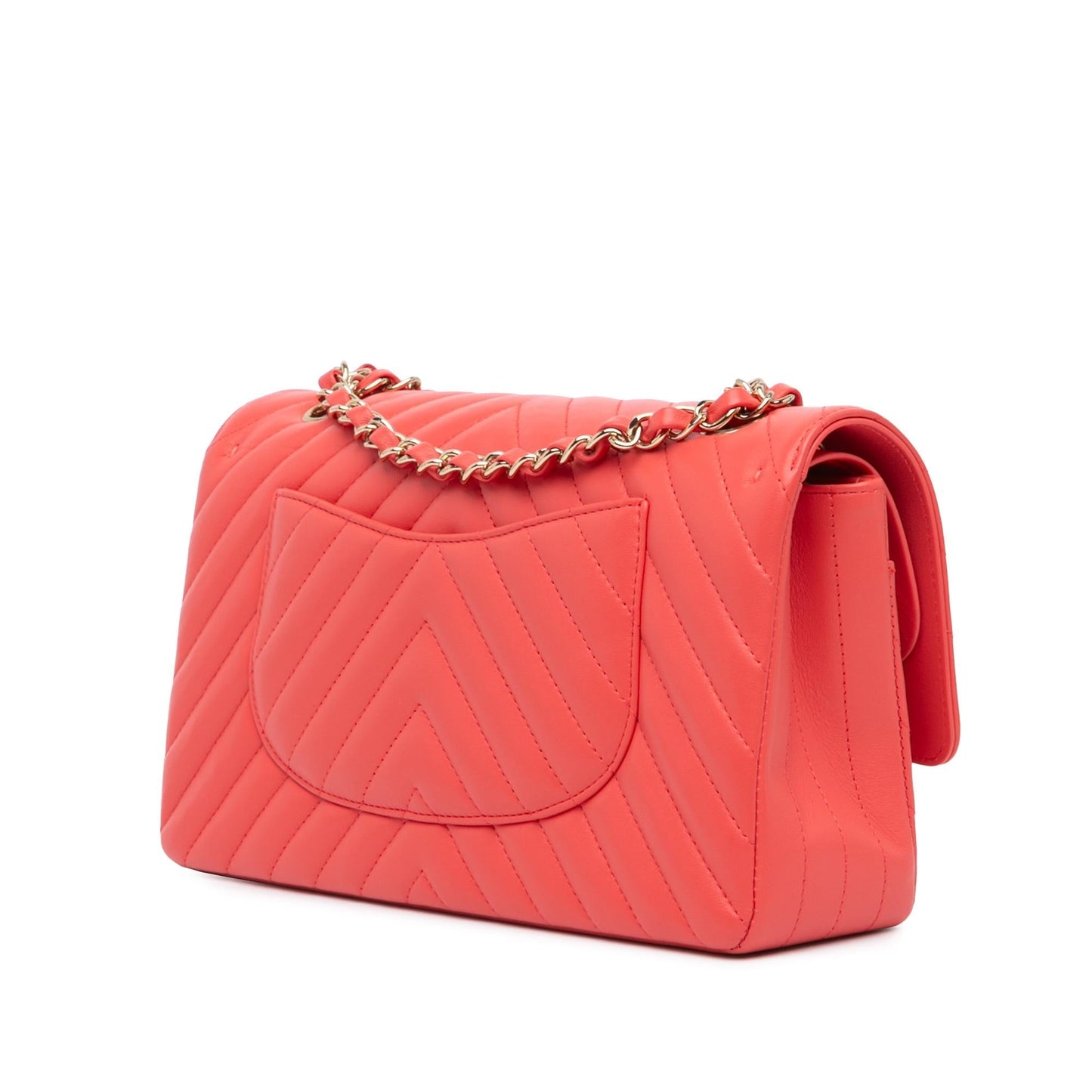 Chanel Gabrielle Lambskin Red Shoulder Bag Style 8