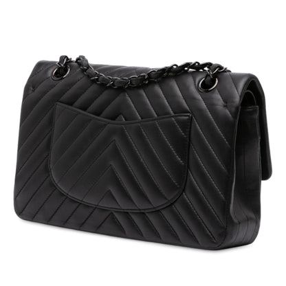 Chanel Medium Classic Chevron Lambskin Double Flap