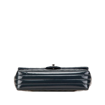 Chanel Gabrielle Patent Leather Blue Shoulder Bag Style 2