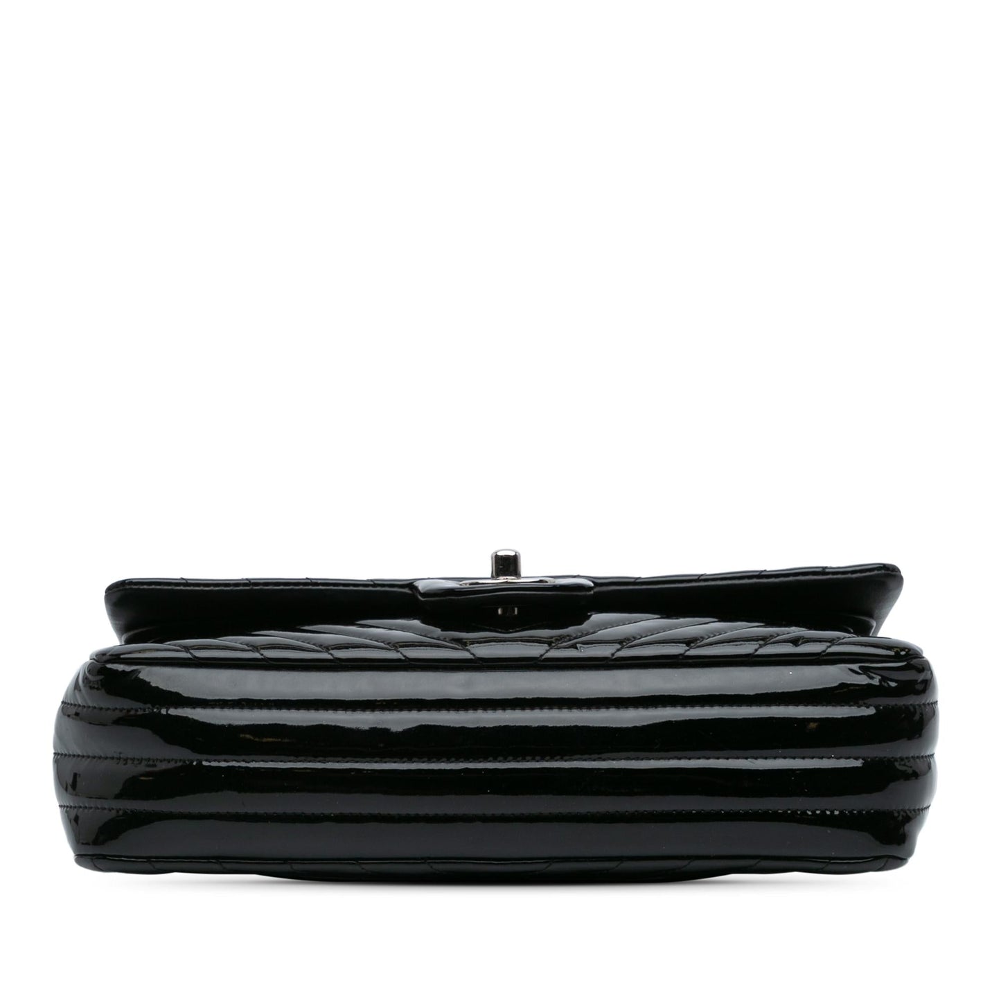 Chanel Gabrielle Patent Leather Black Shoulder Bag Style 22