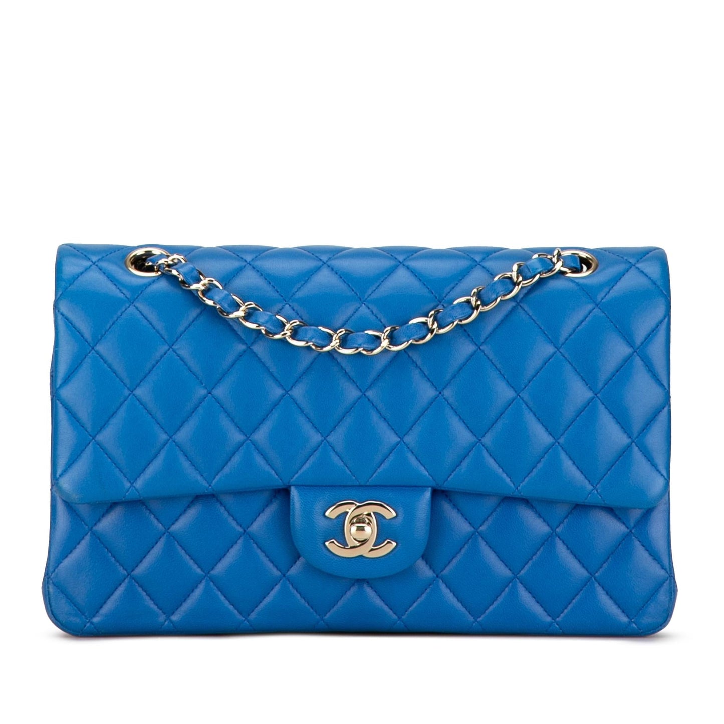 Chanel Gabrielle Lambskin Blue Shoulder Bag Style 12