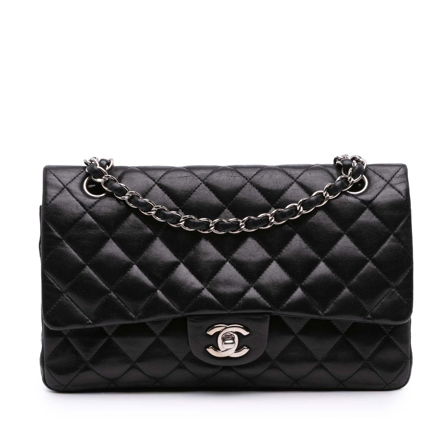 Chanel Gabrielle Lambskin Black Shoulder Bag Style 39