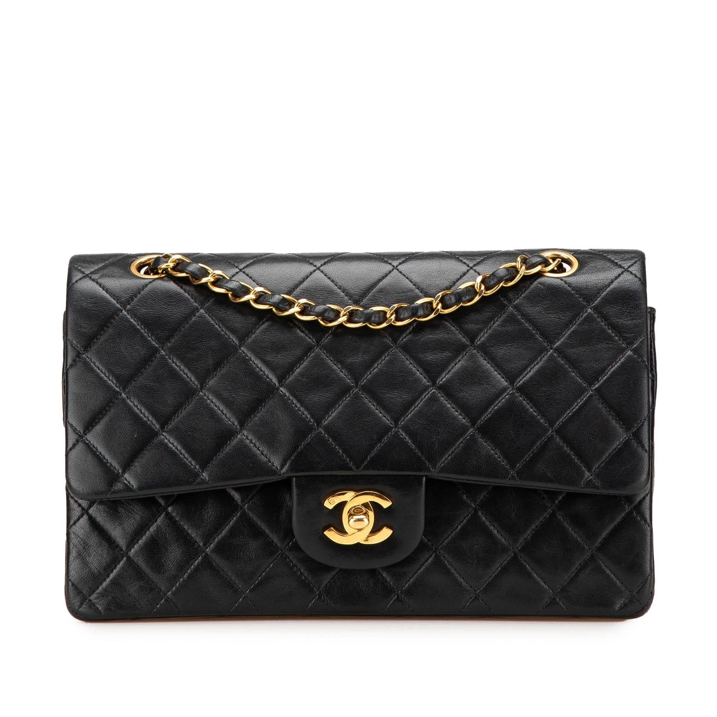 Chanel Gabrielle Lambskin Black Shoulder Bag Style 40